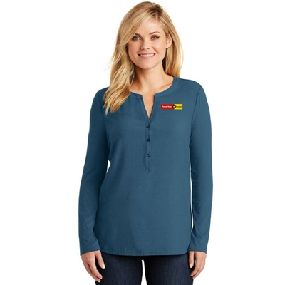 PR-LK5432<br>Port Authority® Ladies Concept Henley Tunic